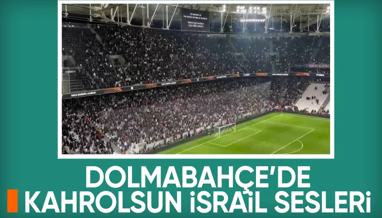 Beşiktaş taraftarından İsrail protestosu