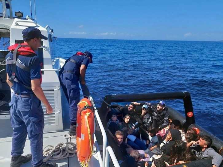 Bodrum Açıklarında 114 Göçmen Karaya Çıkarıldı