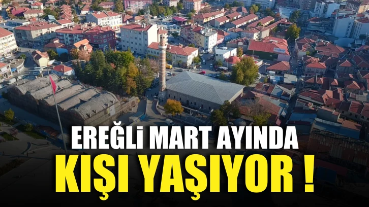 Ereğli Mart ayında kışı yaşıyor!  