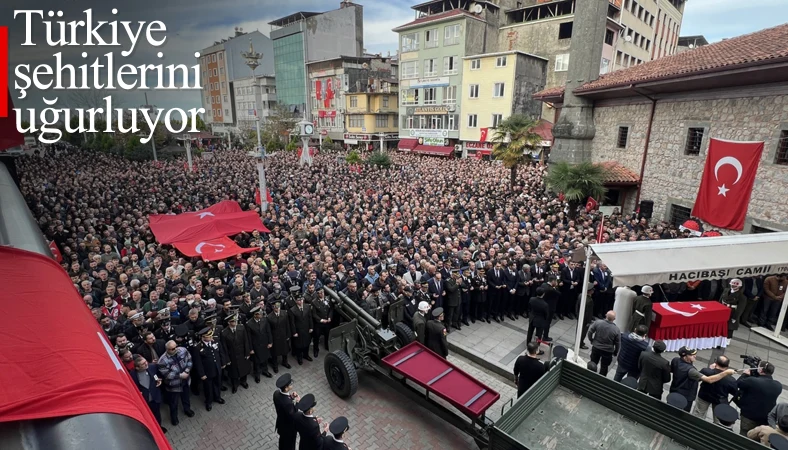 Isparta şehitleri için cenaze töreni düzenlendi