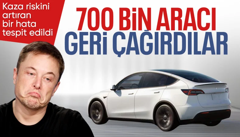 Lastik basıncını bildiren sistem aksadı! Tesla ABD'de 700 bin aracını geri çağırdı