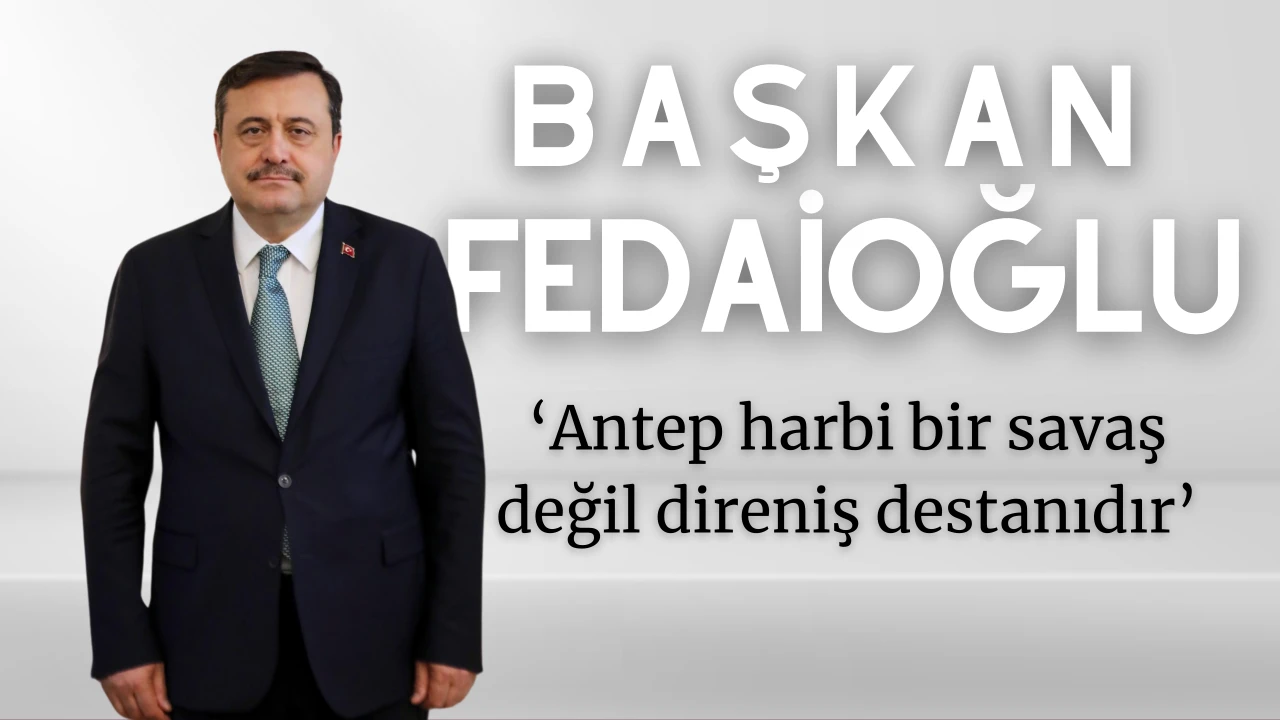 BAŞKAN FEDAİOĞLU’NDAN 25 ARALIK MESAJI 