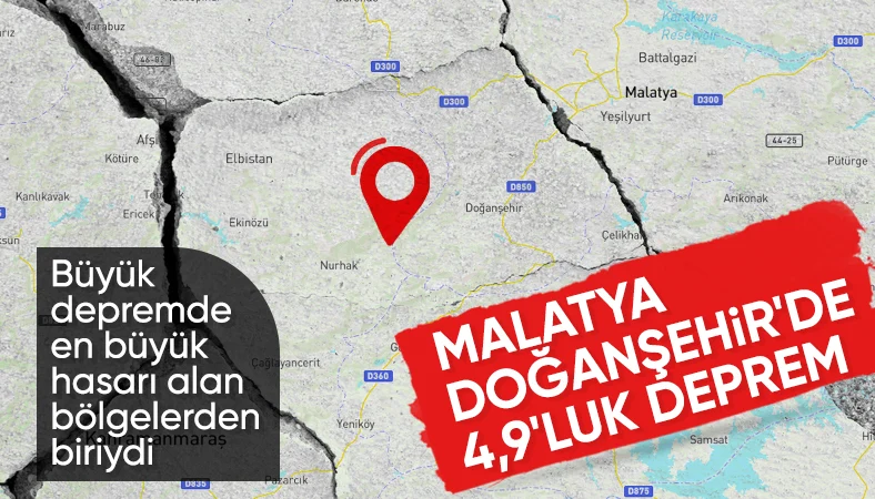 SON DAKİKA! Malatya'da 4.9 büyüklüğünde deprem