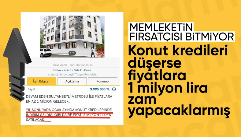 Ticaret Bakanlığı'ndan &quot;1 milyon zam gelecek&quot; denilen konut ilanına inceleme