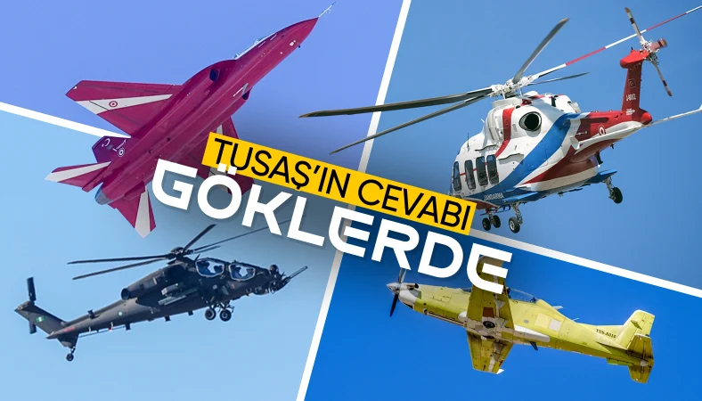 Türkiye terör karşısında tek yürek: TUSAŞ'tan hava araçlarıyla gövde gösterisi