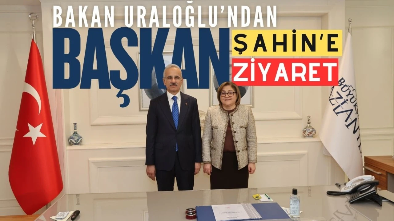 Ulaştırma ve Altyapı Bakanı Abdulkadir Uraloğlu, Gaziantep Büyükşehir Belediye Başkanı Fatma Şahin’i ziyaret etti.