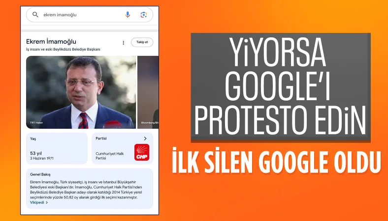 Google'dan İmamoğlu hamlesi: Unvanı kaldırıldı