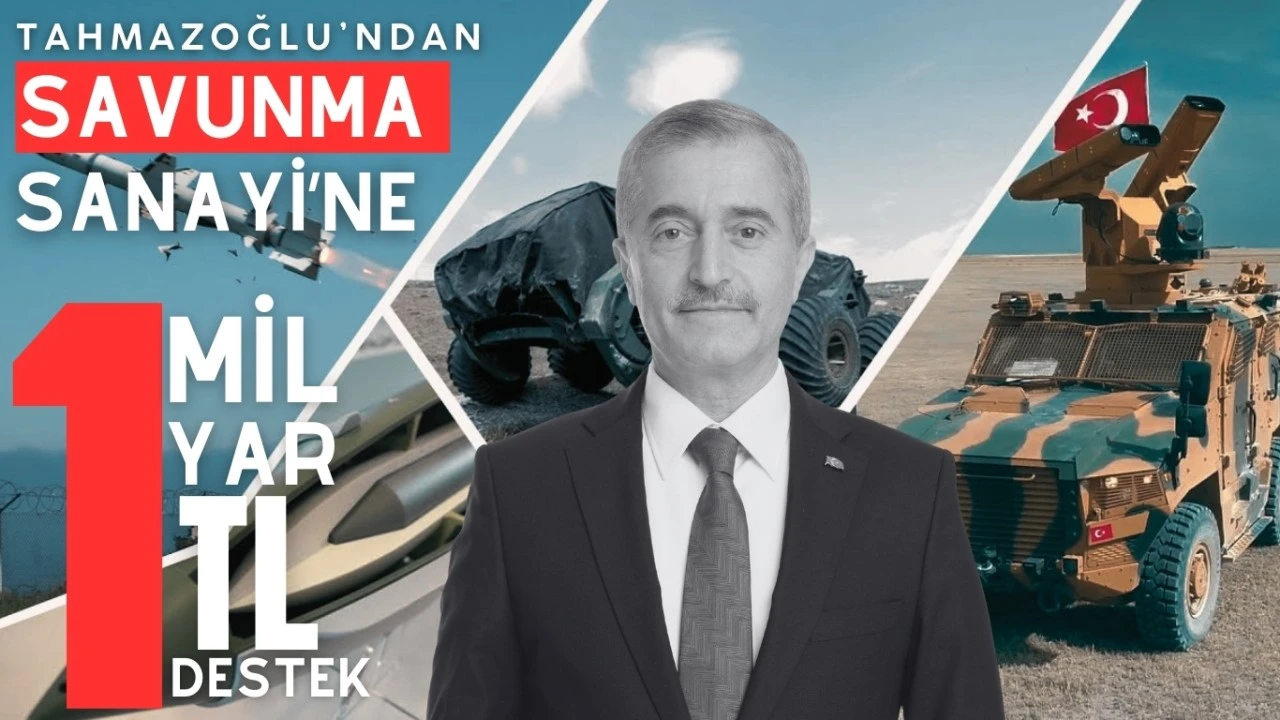 Şahinbey Belediye Başkanı Mehmet Tahmazoğlu, Türkiye’nin yerli ve milli savunma sanayisine 1 Milyar TL destek sağlayacaklarını açıkladı.