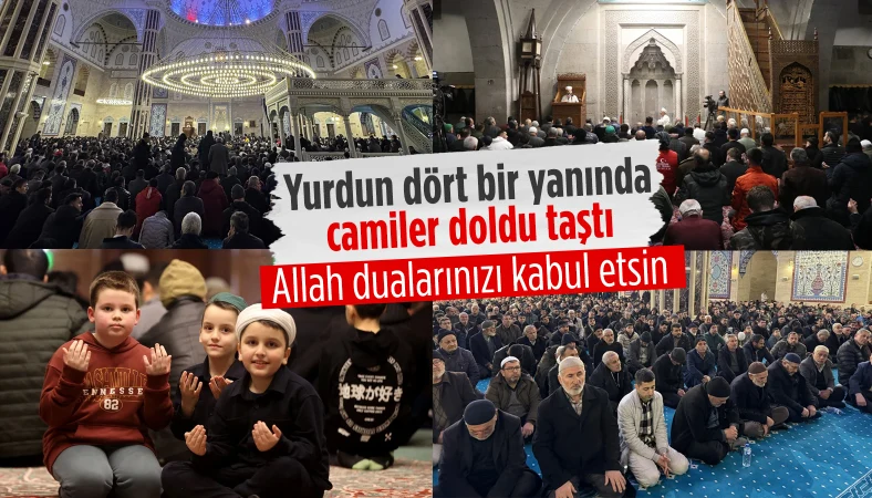 Camiler Berat Gecesi için doldu