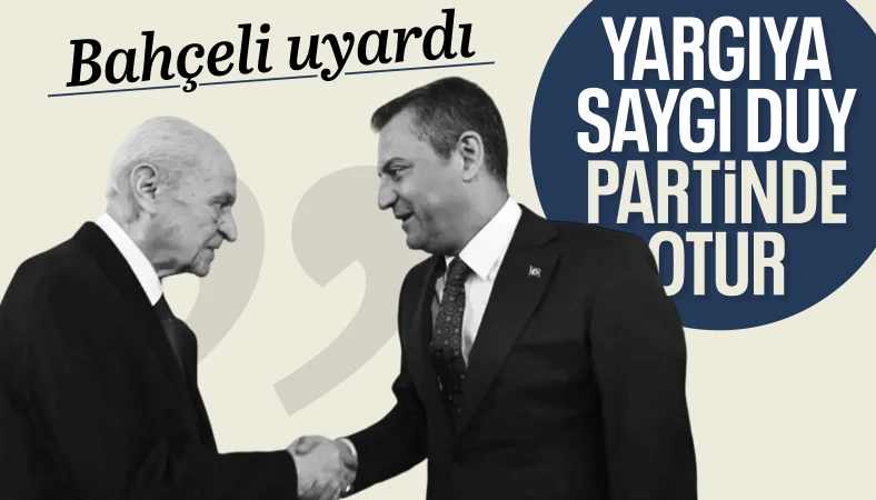 Devlet Bahçeli'den Özgür Özel'e çağrı