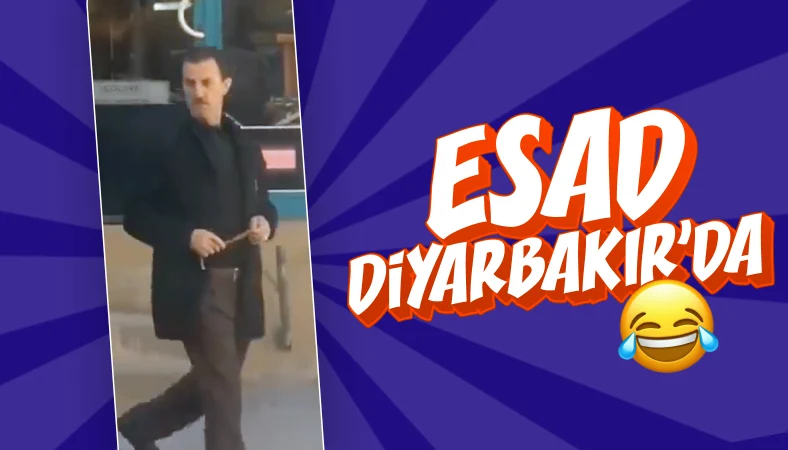 Diyarbakır'da Esad'a benzeyen adam gündem oldu