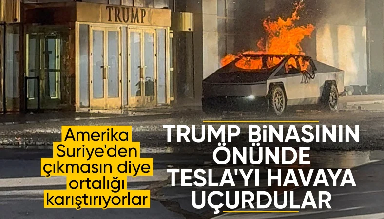 Donald Trump'ın otelinin önünde Tesla patladı: Elon Musk'tan dikkat çeken iddia