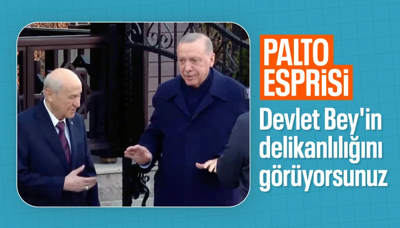 Erdoğan-Bahçeli görüşmesinde esprili diyalog: Devlet Bey'in delikanlılığı