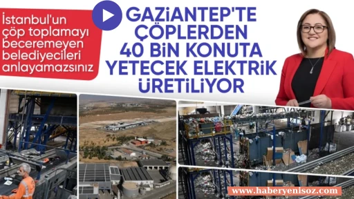 Gaziantep'te çöpten elektrik üreten tesisin sıcaklığı çilek serasını ısıtıyor