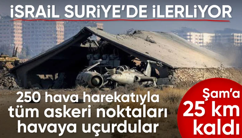 İsrail Suriye'de ilerliyor: Şam'a 25 kilometre mesafedeler