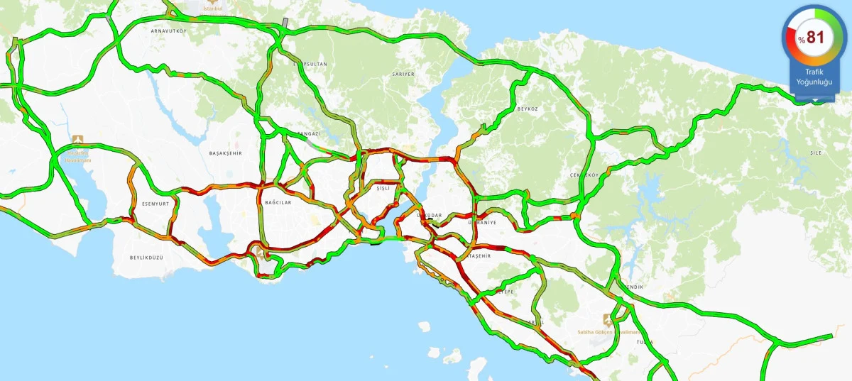 İstanbul'da sağanak başladı: Trafik yoğunluğu yine arttı