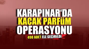 Karapınar'da kaçak parfüm ele geçirildi, 2 kişi göz altında