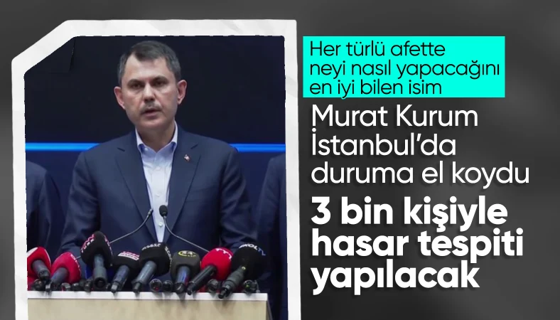 Murat Kurum: Sahada en az 3 bin hasar tespit ekibi olacak