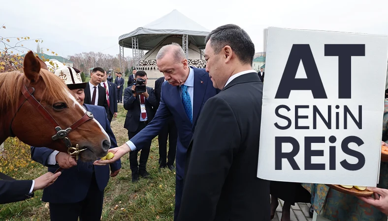 Sadır Caparov, Cumhurbaşkanı Erdoğan'a at hediye etti