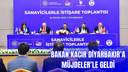 Sanayi Bakanı Mehmet Fatih Kacır Diyarbakır’a Müjdelerle Geldi