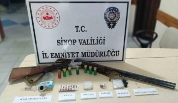 Sinop'ta Uyuşturucu Operasyonunda Ele Geçirilenler