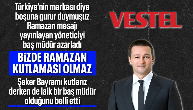 Zorlu Holding CEO'sundan Ramazan tebriğine sert tepki